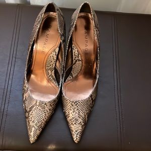 Rampage heels tan and brown